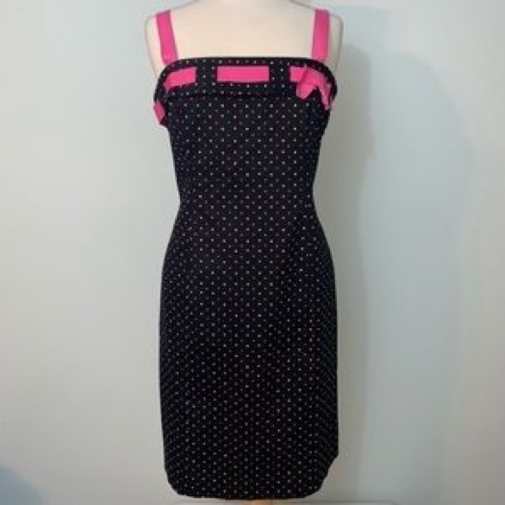 Jones New York Polka Dot A-Line Dress